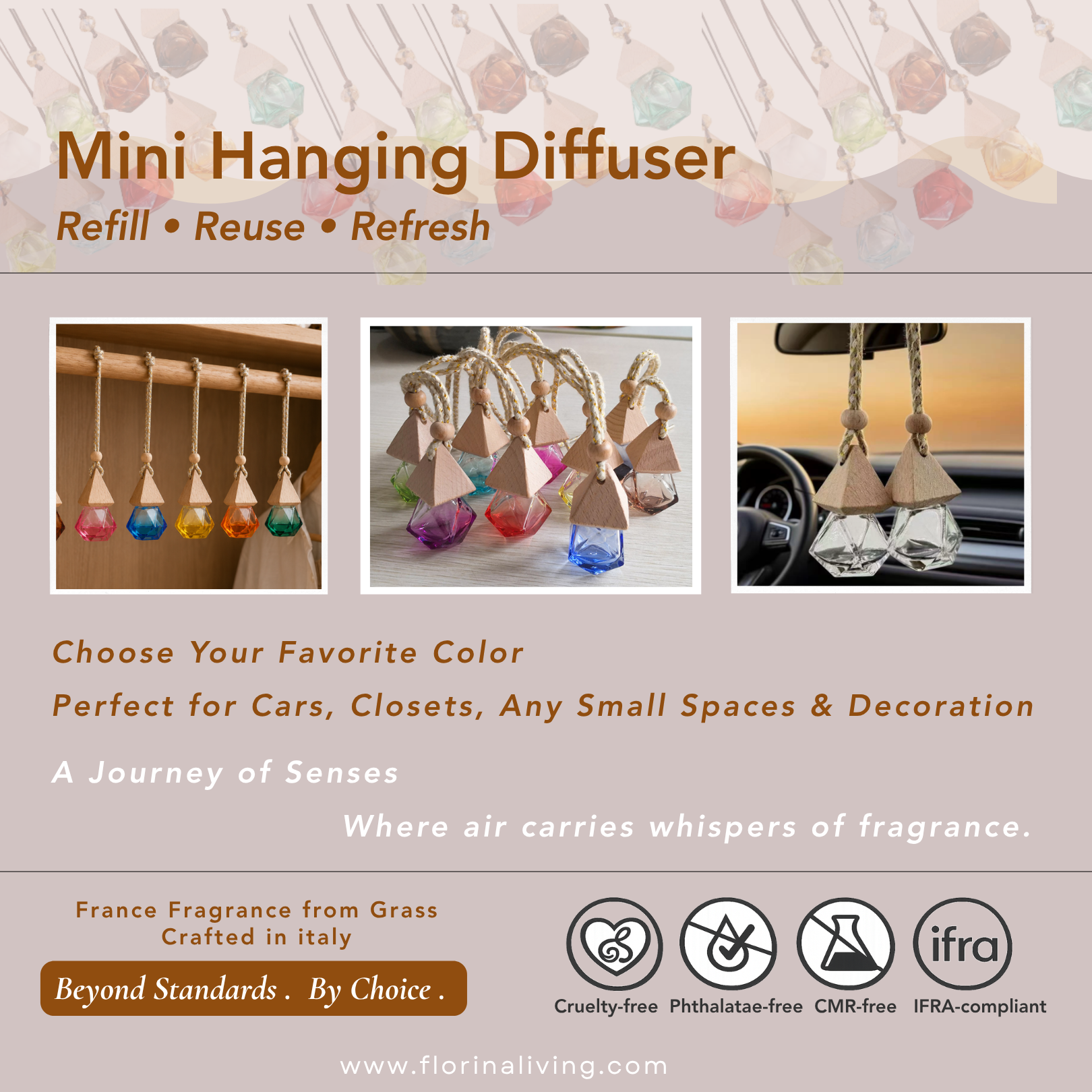 Multi-Color Hanging Diffuser